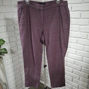 Talbots Heritage Petites Ladies Size 14P Navy & Red Pants